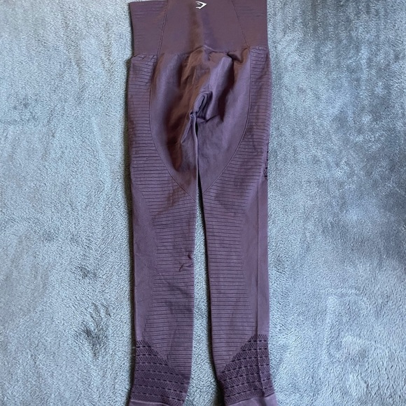 Gymshark Mauve Purple Laser Cut Seamless Leggings - Picture 5 of 6